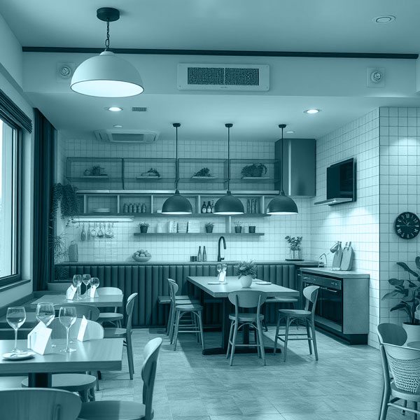 restaurant and kitchen